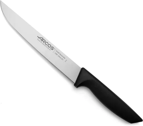 Miniatura 12 de Arcos Juego de 2 cuchillos para tallar jamón y sacapuntas de silla en acero inoxidable con mango ergonómico de polipropileno. Serie Niza. Color Negro