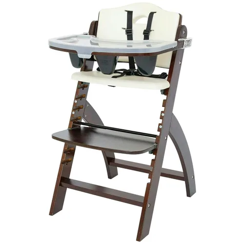 Miniatura 16 de Abiie Beyond Junior - Silla alta de madera con bandeja - Silla alta ajustable y convertible para bebés y niños pequeños - 6 meses a 250 libras