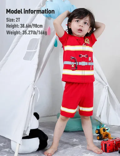 Miniatura 2 de A&J DESIGN Toddler & Kids Pajama Sets, 100% Cotton 2-Piece Pjs
