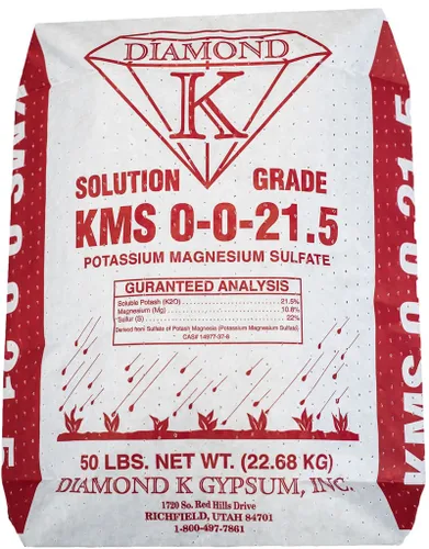 KMS Sulfato de magnesio y potasio 0-0-21.5 – Sul-Po-Mag – Polvo de fertilizante de grado de solución orgánica (1 bolsa)