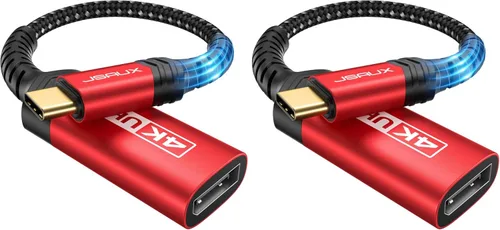 Miniatura 8 de JSAUX Adaptador USB C a DisplayPort 4K a 60Hz, tipo C a puerto de pantalla, adaptador de cable compatible con iPhone 17 Pro/16/15, MacBook Pro 2019