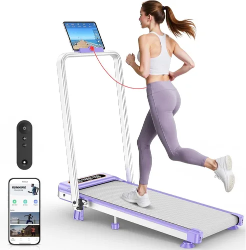Miniatura 10 de Walking Pad with 10% Incline & Handle Bar, Low Noise Walking Pad Treadmill for Home Small, Rayspace 3.5HP Treadmill with Incline, 4 in 1 Portable