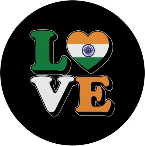 Miniatura 3 de I Love India Travel Souvenir Vacation Trip Indian Pride PopSockets Standard PopGrip