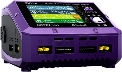 Miniatura 6 de Q200neo - Cargador de batería inteligente AC/DC, cargador de equilibrio Lipo de 200 W CA/400 W CC para LiPo LiHV Li-ion Life de 1-6S, NiMH NiCd Pb