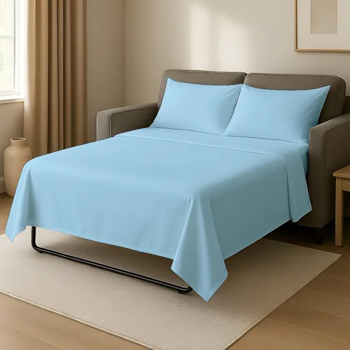 Miniatura 10 de Cottingon Sábanas individuales de 4 piezas para sofá cama individual, sábanas de sofá 100% microfibra cepillada, se adapta fácilmente a colchones
