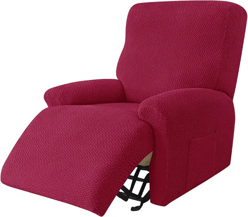 Miniatura 10 de IMYOGI Fundas de sofá de alta elasticidad para sofá reclinable, funda elástica para sofá individual, 1 pieza, protector de muebles, funda de tela