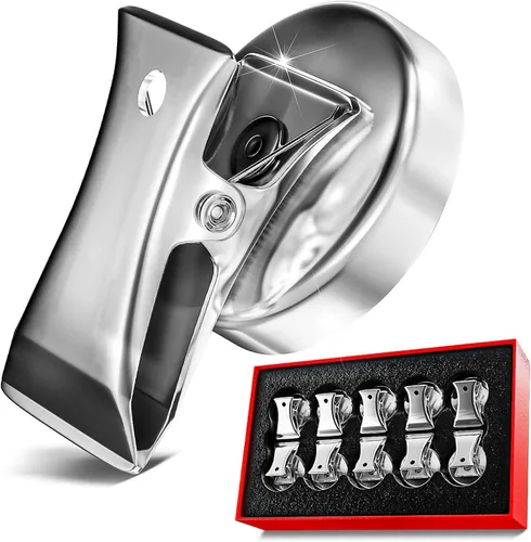 Miniatura 12 de 10 unidades de clips magnéticos de alta resistencia, clips metálicos premium de 35 mm de diámetro para refrigerador con almohadillas antiarañazos
