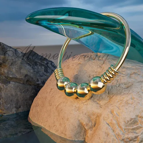 Miniatura 36 de Variedad de aretes de aro para cartílago