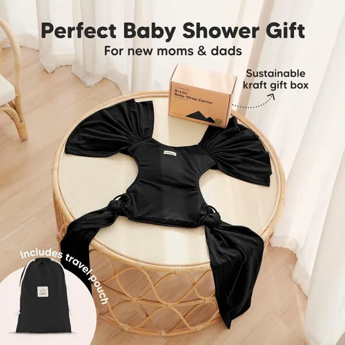 Miniatura 8 de KeaBabies Portabebés con anillo para bebé, fácil de llevar, ajustable D-Lite portabebés recién nacido a niño pequeño, camisa de transporte