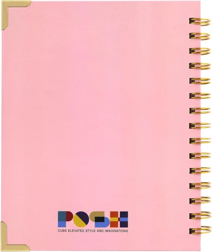 Miniatura 5 de Agenda mensual/semanal 2024, elegante diseño de flores moradas, enero a diciembre de 2024, 8.5 x 6.4 pulgadas, encuadernación en espiral doble