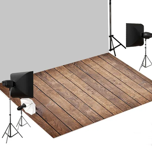 Miniatura 10 de Kate Tapetes de Suelo para Fotografía de Madera Marrón Tapete de Fotografía de Recién Nacidos Fondos Fotográficos Tapete de Suelo de Goma Telón
