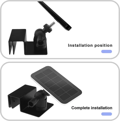 Miniatura 4 de Soporte de canal para panel solar, aleación de aluminio, ABS, resistente a la intemperie, montaje de fuente de alimentación, versiones de panel