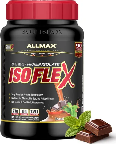 Miniatura 14 de ALLMAX Nutrition - ISOFLEX Polvo de Proteína de Suero, Proteína de Suero Aislada, 27g de Proteína, Pastel de Cumpleaños, 2 lb