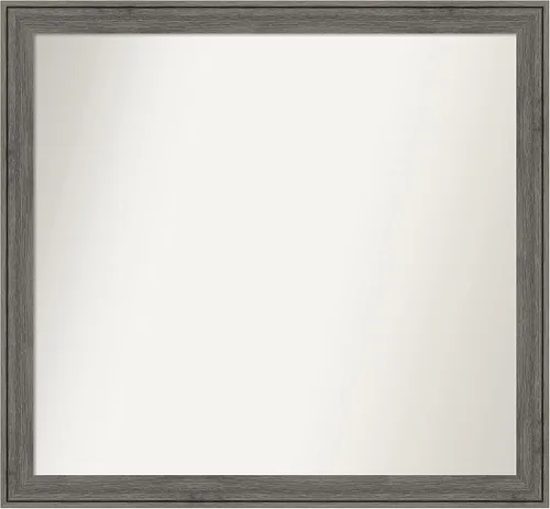 Miniatura 121 de Amanti Art Espejo personalizado, espejo de baño gris plomo a rayas, espejo de pared o espejo de tocador de baño sobre el fregadero