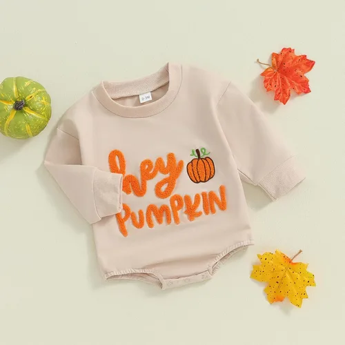 Miniatura 90 de FYBITBO Traje de Halloween para recién nacido, niña y niño, espeluznante temporada, mameluco con burbujas para otoño, Halloween, ropa de bebé