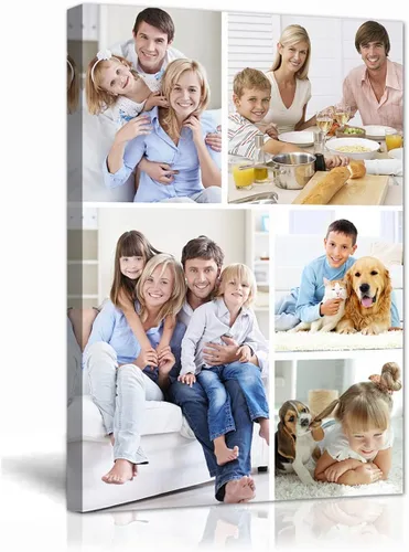 Miniatura 16 de LZIMU Personaliza tus fotos en lienzo, impresiones artísticas personalizadas para pared, fotos familiares, bodas, bebés, mascotas, collage