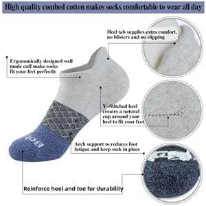 Miniatura 2 de Calcetines tobilleros casuales para mujer, calcetines atléticos de corte bajo, 6 pares