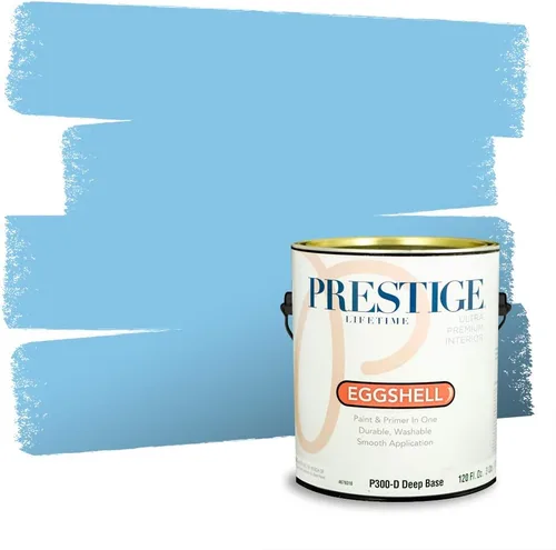 Miniatura 321 de Pintura Exterior + imprimación PRESTIGE, todo-en-uno, 1 galón, acabado mate, color comparable al Valspar* Royal Gray* VS151-Gris real