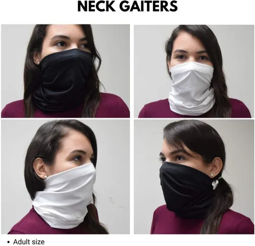 Miniatura 3 de Vive La Fete Polainas de cuello suaves y clásicas para hombres y mujeres, tejido elástico en cuatro direcciones, transpirable, calentador de cuello