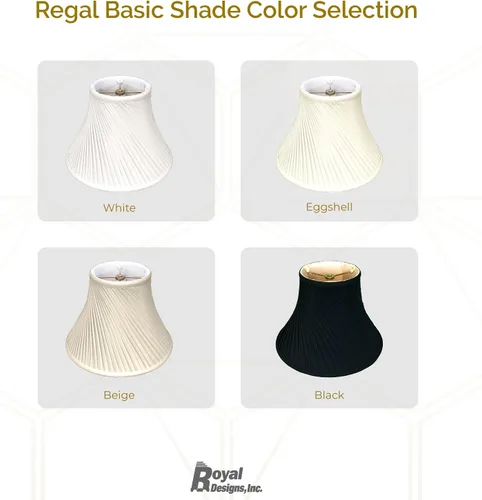 Miniatura 5 de Royal Designs - Pantalla básica para lámpara, diseño de pliegues retorcidos, 6 x 12 x 9 pulgadas, negro/oro, BS-717-12BLKGL
