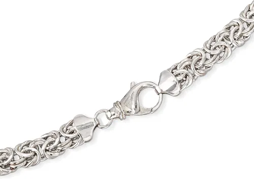 Miniatura 3 de Ross-Simons Sterling Silver Graduated Byzantine Necklace