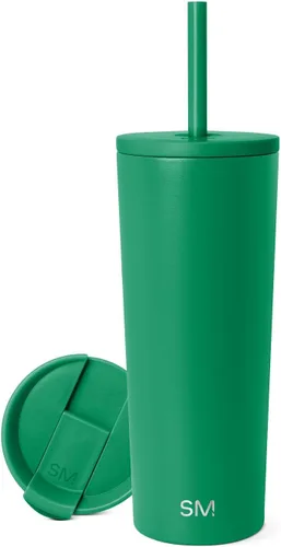 Miniatura 27 de Simple Modern- Vaso con aislamiento, c/tapa y pajilla Taza de viaje Botella de agua de ac. inox. reutilizable Unisex Colecc. Classic 24 oz