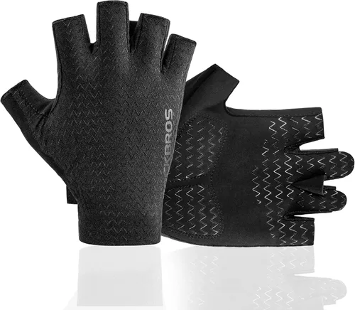 ROCKBROS Guantes de ciclismo, guantes de ciclismo para hombres y mujeres, guantes de bicicleta de carretera MTB, almohadilla de gel absorbente,