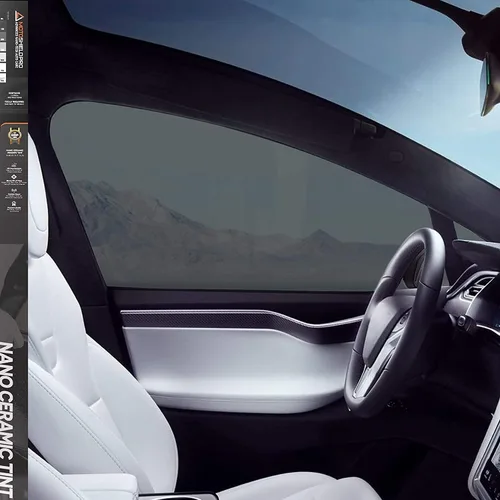 Miniatura 18 de MotoShield Pro - Tinte de cerámica de alta calidad, 0.05 mm de grosor, para ventana de automóvil, con 99 % de reducción de calor por infrarrojos