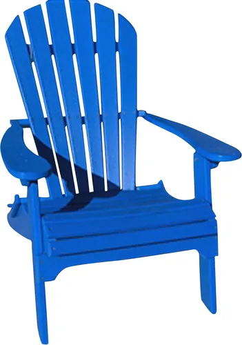Miniatura 6 de Phat Tommy Silla Adirondack plegable – Silla Adirondack de polietileno de polietileno de alta densidad – resistente plástico reciclado – Muebles