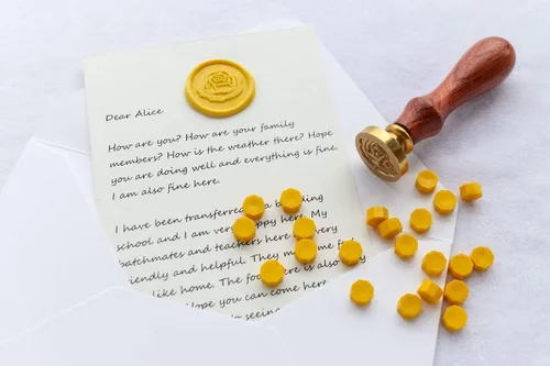 Miniatura 3 de Voseyhome timbre y regalo, The Rose Wax Sello de sello (mango de madera)