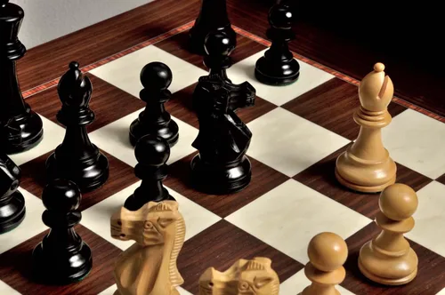 Miniatura 6 de The House of Staunton The Wild Knight Series Chess Set, Box, & Board Combination - 3.75" King