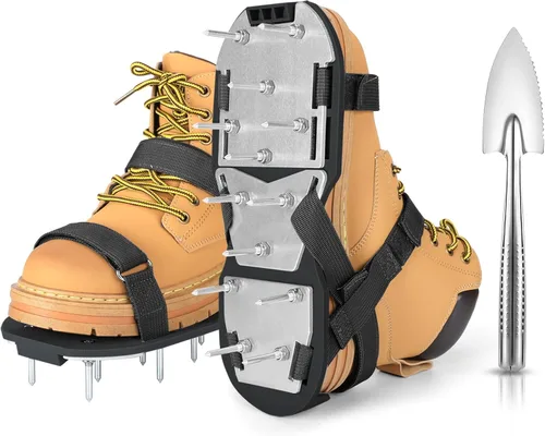 Miniatura 10 de Zapatos aireadores de césped para césped, zapatos aireadores de césped premontados para césped, herramienta aireadora de suelo para aireación