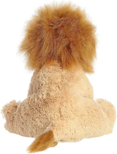 Miniatura 4 de Aurora® Peluche de león de peluche – Comodidad acogedora – Acurruces sin fin – Marrón 14 pulgadas