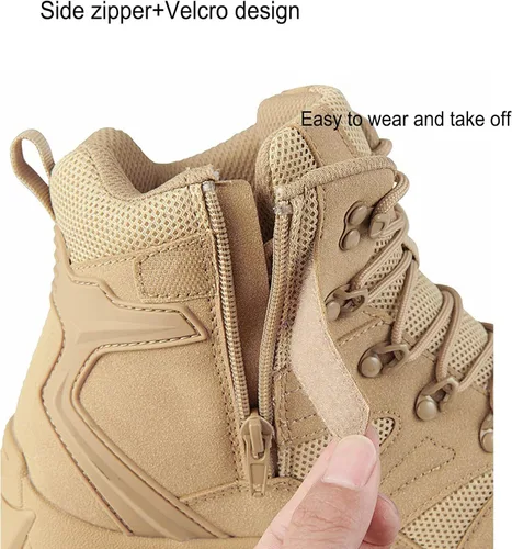 Miniatura 3 de Botas de senderismo ligeras LD para hombre, botas de caza, botas de trabajo, botas tácticas militares, botas de combate