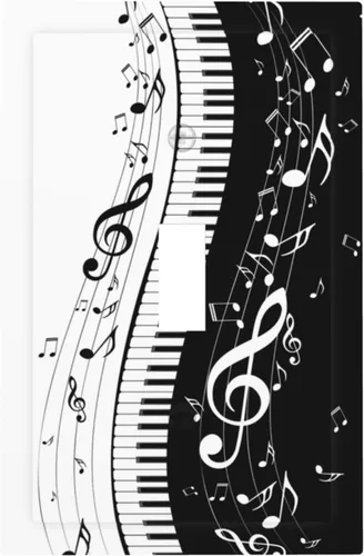 Miniatura 96 de Placa de receptáculo para interruptor basculante de una sola banda, 1 banda Decora GFCI Starry Night Painting Placa decorativa de pared