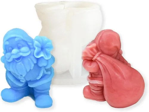 Miniatura 13 de Cestony Moldes de silicona con forma de pilar de torre de esqueleto 3D de Halloween para hacer velas, velas de resina, aromaterapia, cera de jabón