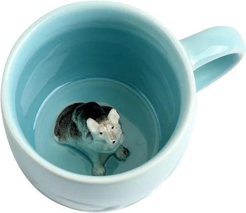 Miniatura 9 de Taza de café 3D con unicornio en el interior, linda figura de animal hecha a mano en cerámica, regalo para Navidad, cumpleaños o día de la madre