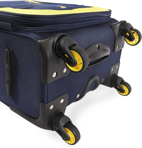 Miniatura 11 de Nautica Pathfinder - Juego de equipaje suave de 2 piezas equipaje de mano lona Azul MarinoAmarillo Pathfinder - Juego de equipaje de 2 piezas