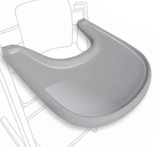 Miniatura 10 de Mesa para silla alta compatible con silla Stokke Tripp Trapp con potente superficie de succión suave, negro brillante, libre de BPA, fácil