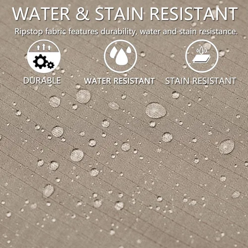 Miniatura 24 de Hiwise Pantalones tácticos elásticos para hombre, resistentes al agua, pantalones cargo Ripstop, ligeros para exteriores, pantalones de senderismo