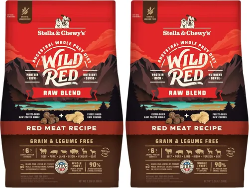 Miniatura 11 de Stella & Chewy's Wild Red Raw Blend Kibble - Croquetas de mezcla cruda – Alimento para perros revestido crudo liofilizado de primera calidad