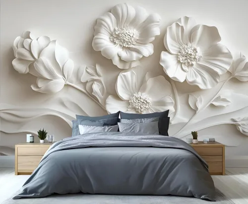 Miniatura 14 de Papel tapiz de pavo real, murales de pavo real de lujo, papel tapiz retro en relieve floral para niños y niñas, decoración de pared de dormitorio