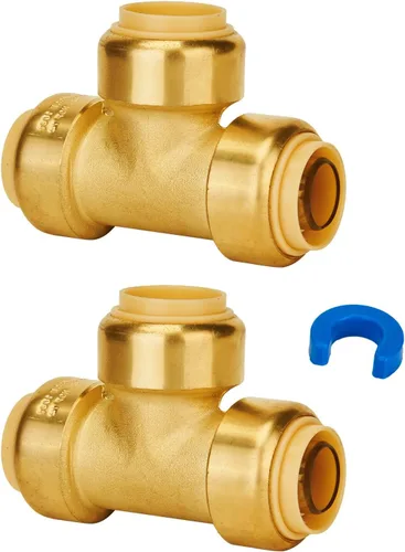 Miniatura 27 de SUNGATOR Acoplamiento de 1/2 pulgada, accesorios Pex a presión de 1/2 pulgada, acoplamiento recto de 1/2", accesorios de latón sin plomo