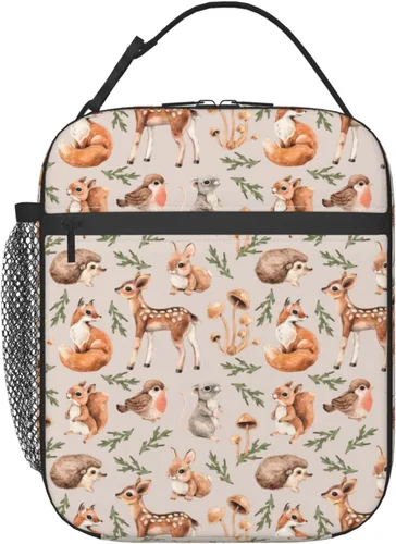 Miniatura 9 de Bolsa de almuerzo a cuadros negra y arco iris, portátil, reutilizable, con cremallera, para picnic, trabajo, oficina, viajes, escuela