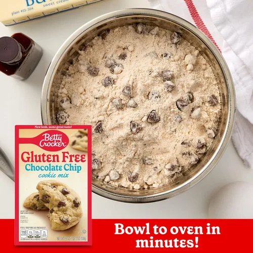 Miniatura 4 de Betty Crocker Mezcla de galletas con chispas de chocolate sin gluten, 19 onzas (paquete de 6)