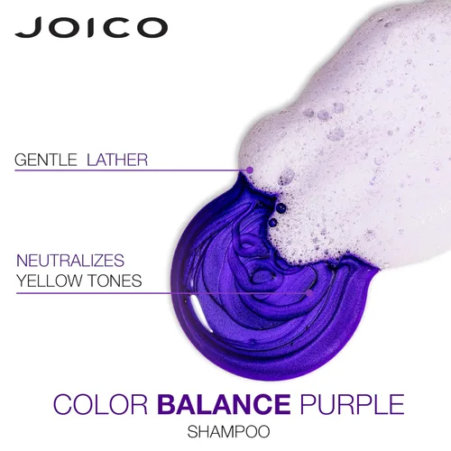 Miniatura 6 de Joico Color Balance - Juego de champú y acondicionador morado, elimina los tonos cobrizos y amarillos, para cabello rubio o gris frío