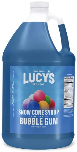 Miniatura 15 de Lucy's Family Owned – Jarabe para cono de nieve de raspado – 1 galón (128 onzas)