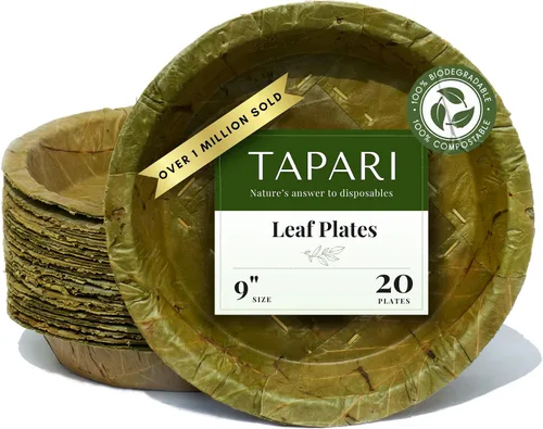 Miniatura 9 de TAPARI - Mini cuencos desechables, paquete de 20 mini cuencos de hojas, 4 pulgadas, resistentes y ecológicos, cuencos compostables y biodegradables