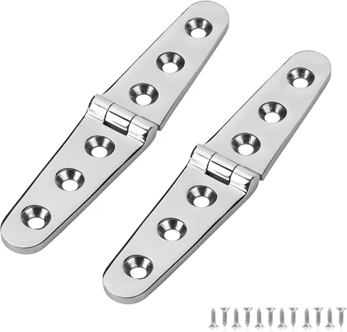 Miniatura 10 de Bisagras de barco resistentes de acero inoxidable de grado marino, 4 pulgadas x 1 pulgada (4.016 in x 1.024 in), sin ruido, acero inoxidable 316
