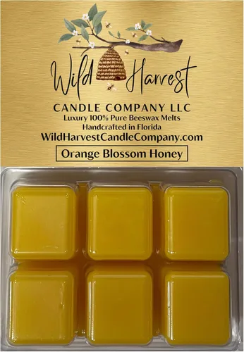 Miniatura 29 de Primera Respiración del Otoño Perfumado, 1 Paquete de Cera de Abejas Pura Derretida para Calentadores, Wild Harvest Candle Company, Tartas Cúbicas